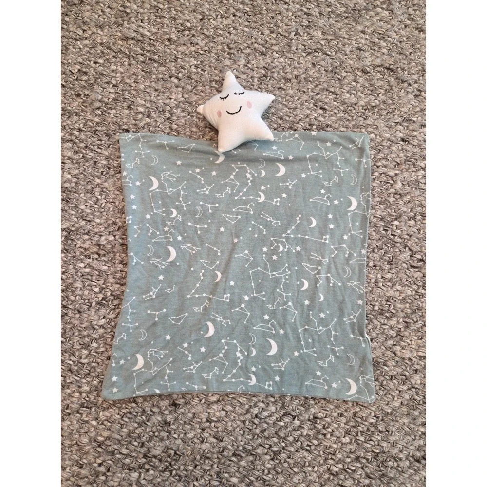 Emerson and Friends Stargazer Bamboo Viscose Baby Lovey Security Blanket Star
